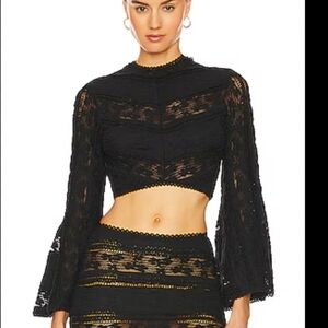 Charo Ruiz Yam Top Black Size Small